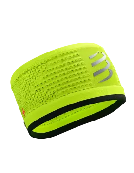 Compressport Unisex Headband On/Off Flash - Fluo Yellow/Black