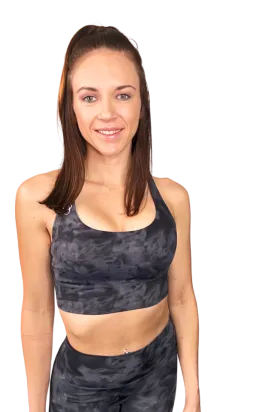 Imperial Graphite Marble Sports Bra