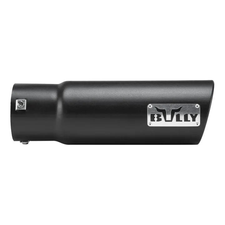 0417549 Matte Black Round Bolt On Exhaust Tip, Truck