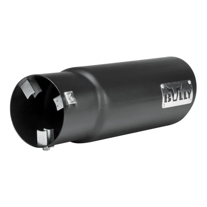 0417549 Matte Black Round Bolt On Exhaust Tip, Truck