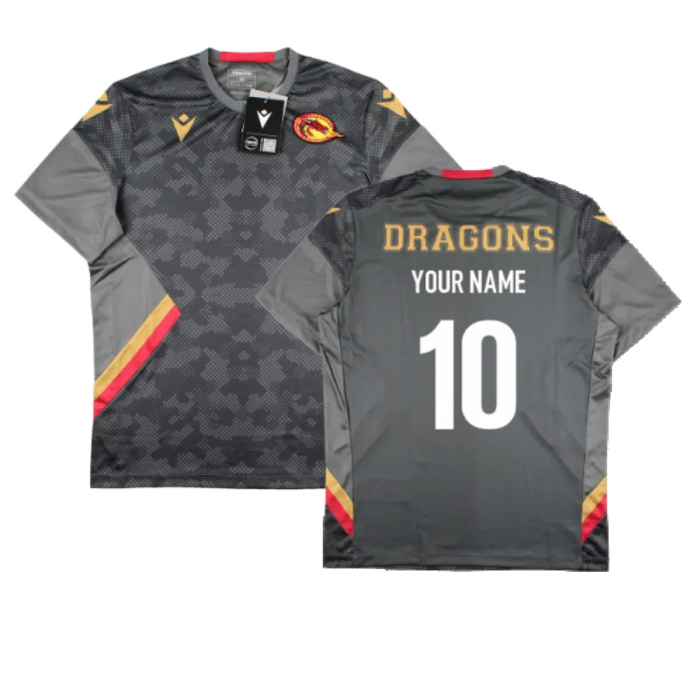 2022-2023 Catalan Dragons Training Poly Shirt (Metal) (Your Name)