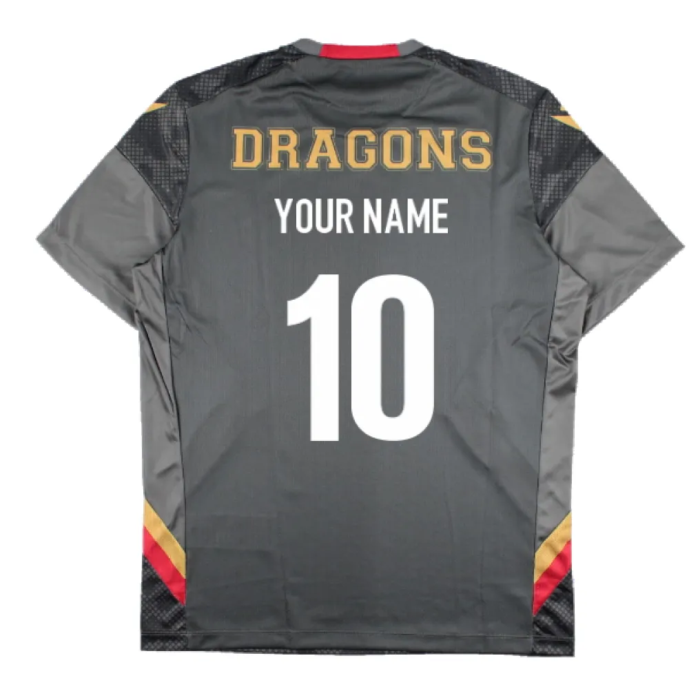 2022-2023 Catalan Dragons Training Poly Shirt (Metal) (Your Name)