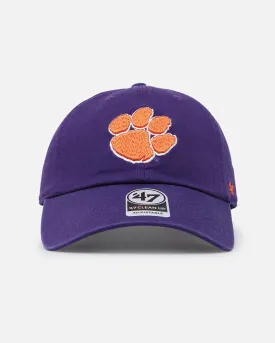 47 Brand Clemson Tigers 47 Clean Up Strapback Purple