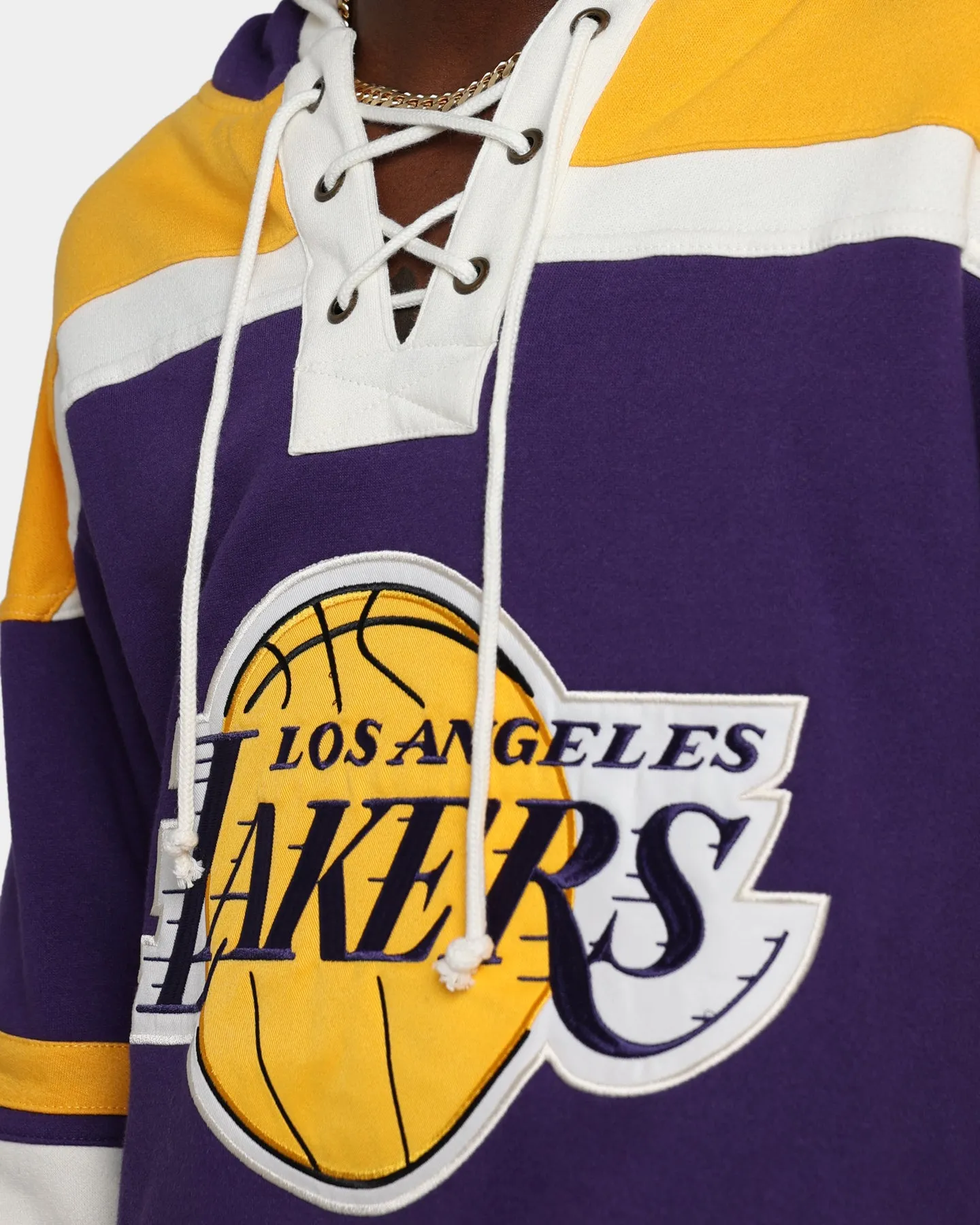 47 Brand Los Angeles Lakers Superior Lacer Hoodie Purple