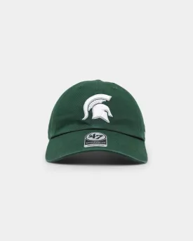 47 Brand Michigan State Spartans '47 Clean Up Strapback Dark Green