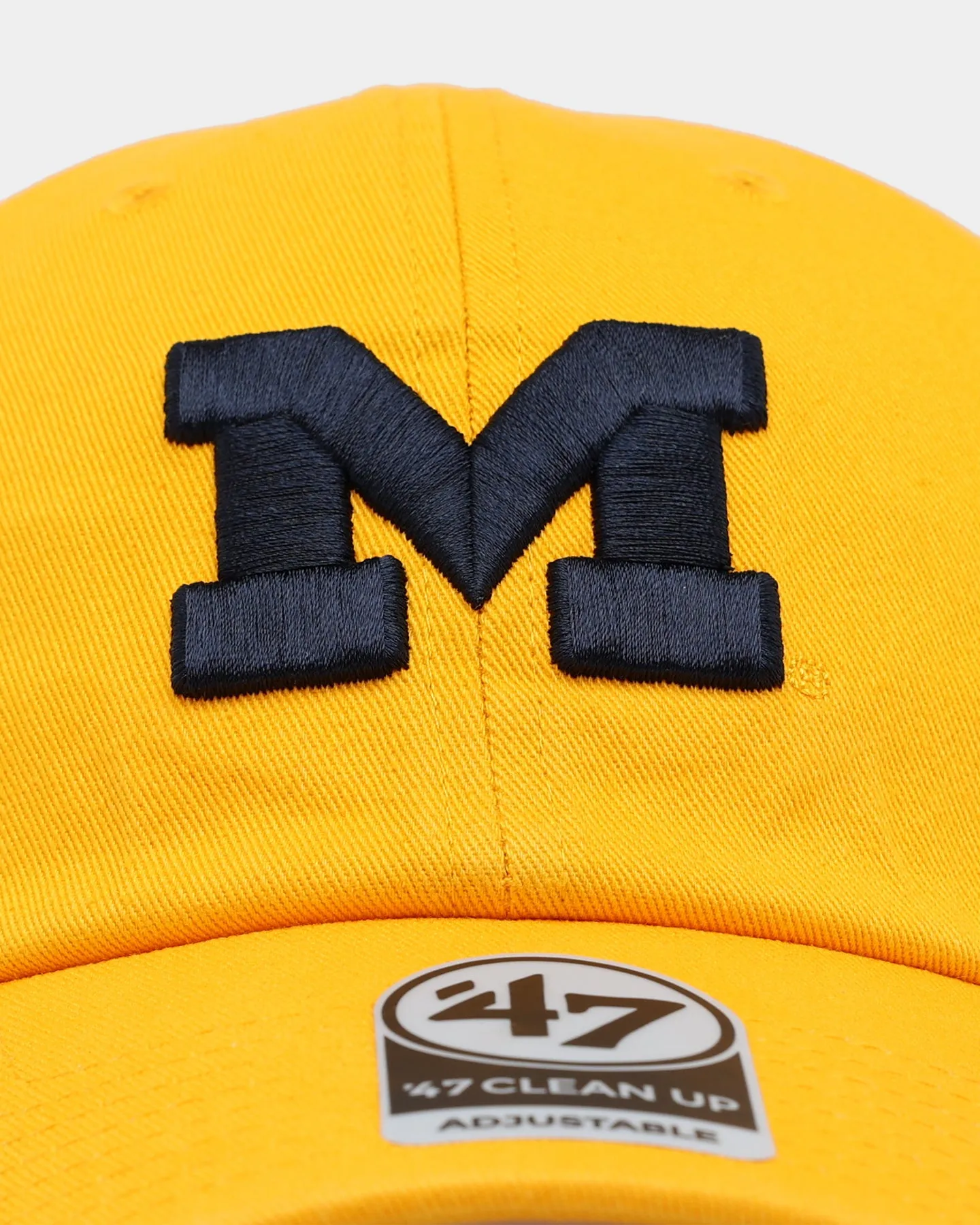 47 Brand Michigan Wolverines '47 Clean Up Strapback Gold