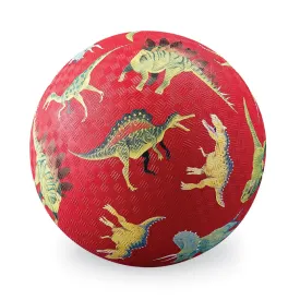 7 Inch Playground Ball - Dinosaurs Red