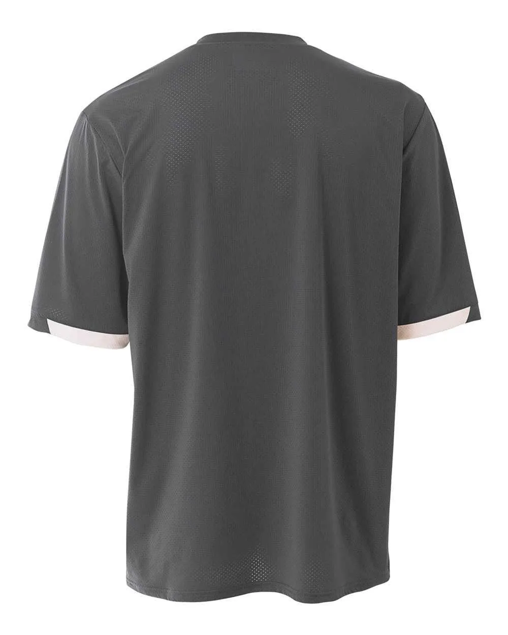 A4 N3011 The Stretch Pro - Mesh Baseball Jersey - Graphite White