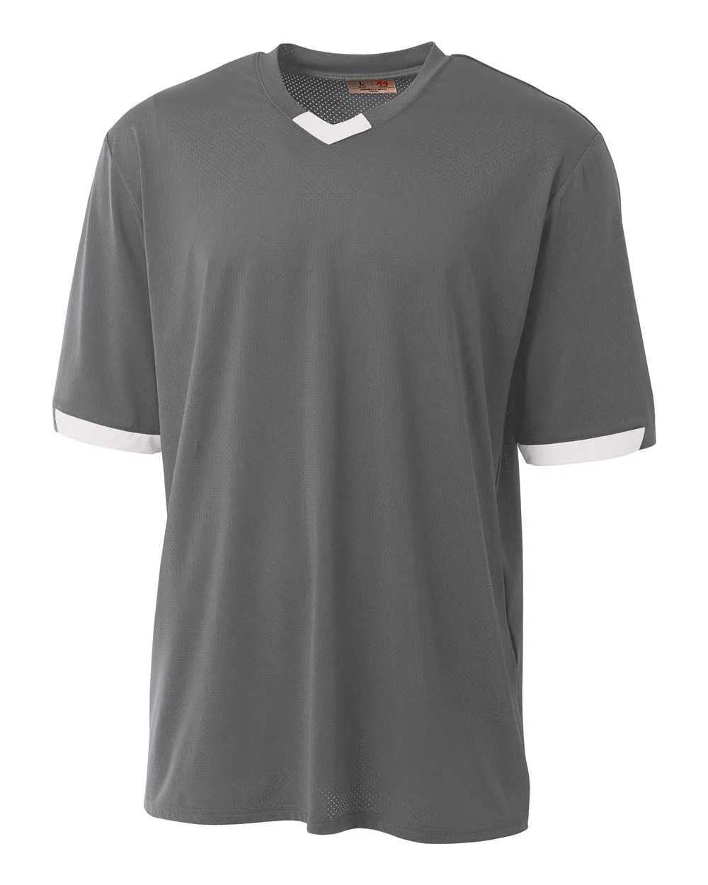 A4 N3011 The Stretch Pro - Mesh Baseball Jersey - Graphite White