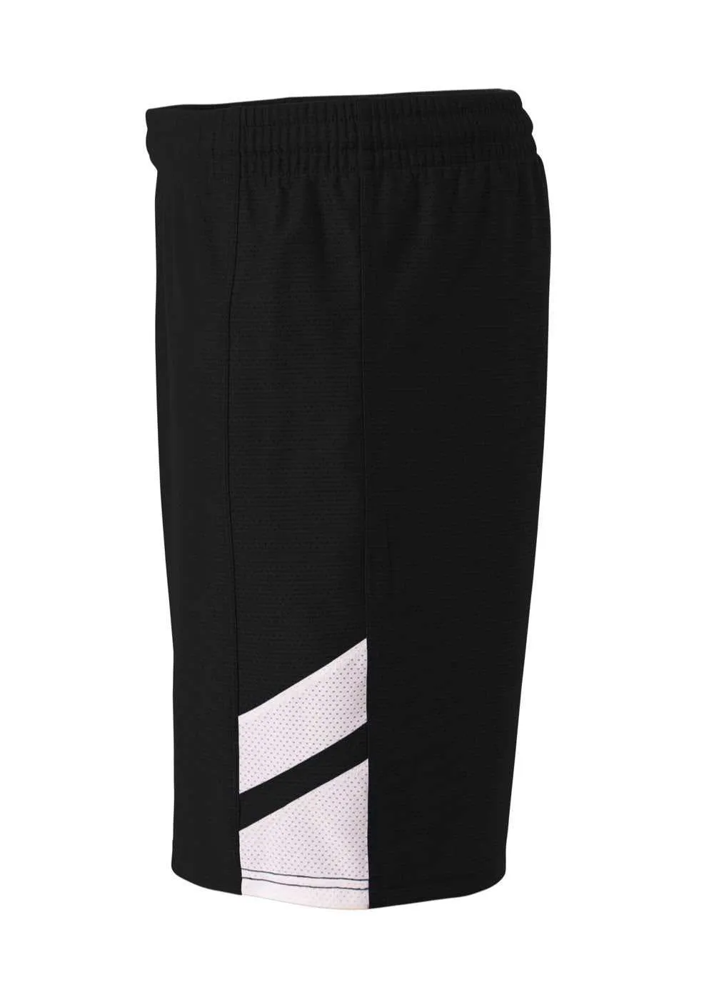 A4 N5178 Fast Break Short - Black White