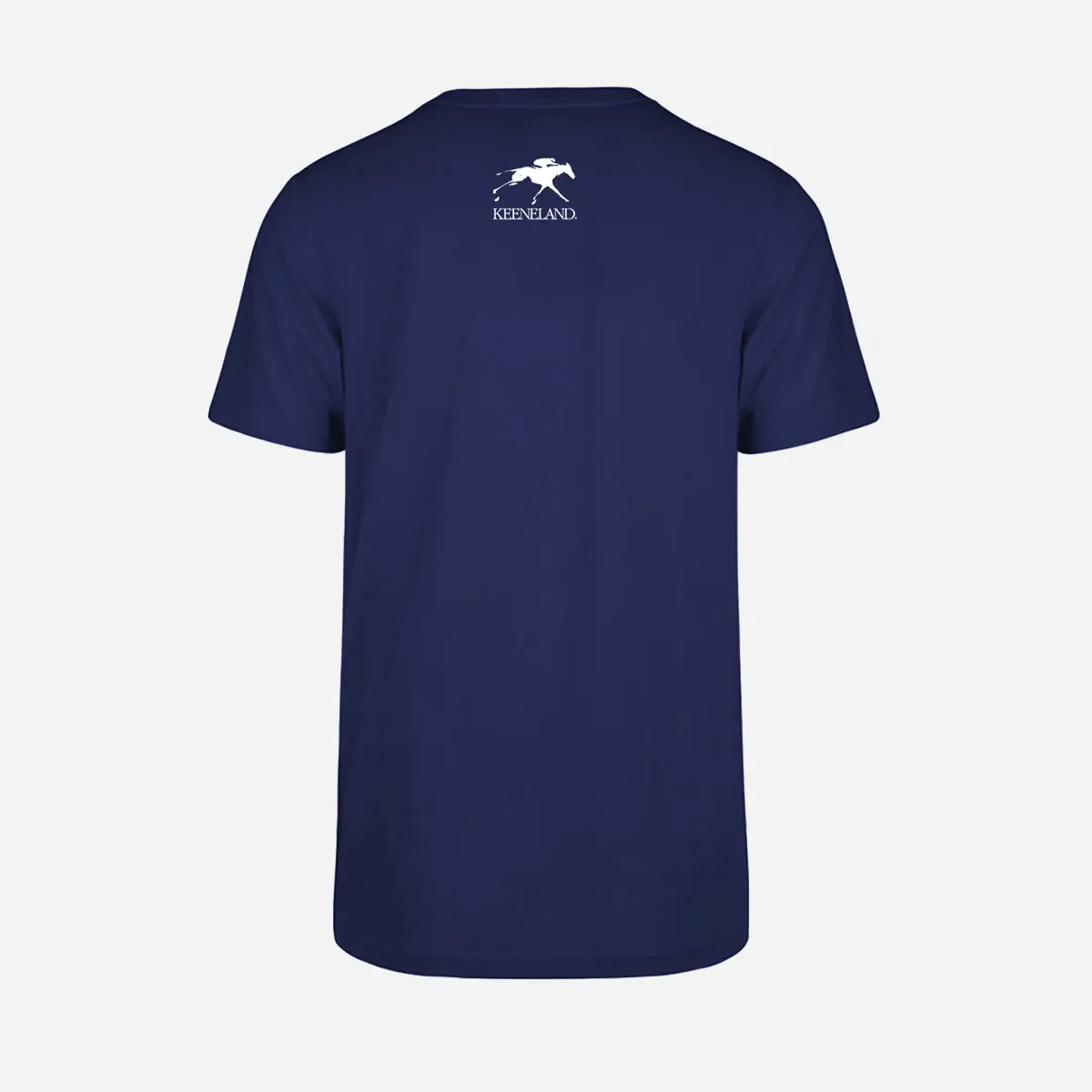 Ahead Keeneland Running Horses With Flag Tee