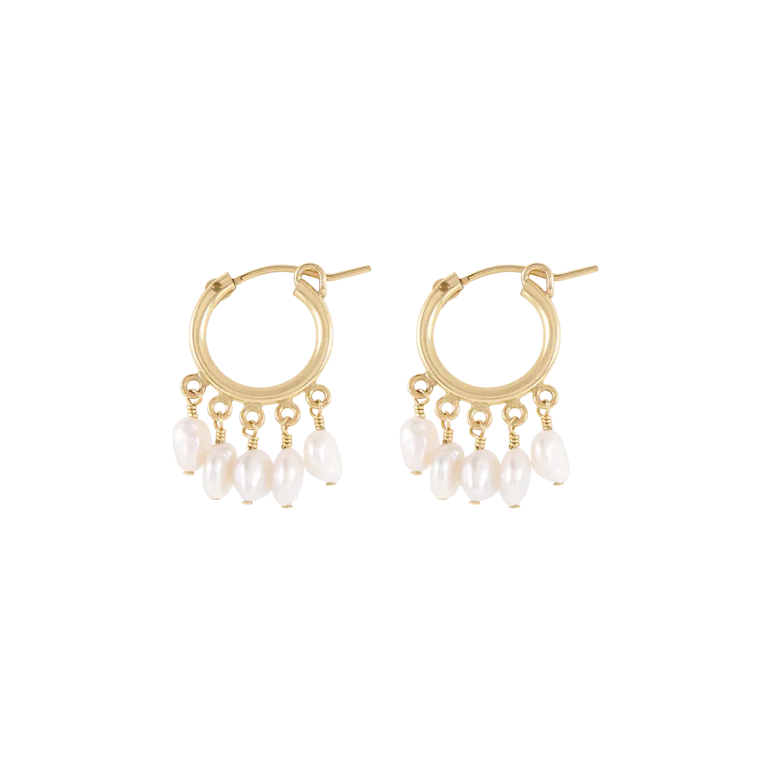 Alana Maria Aurora Hoop Earrings, Gold