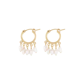 Alana Maria Aurora Hoop Earrings, Gold