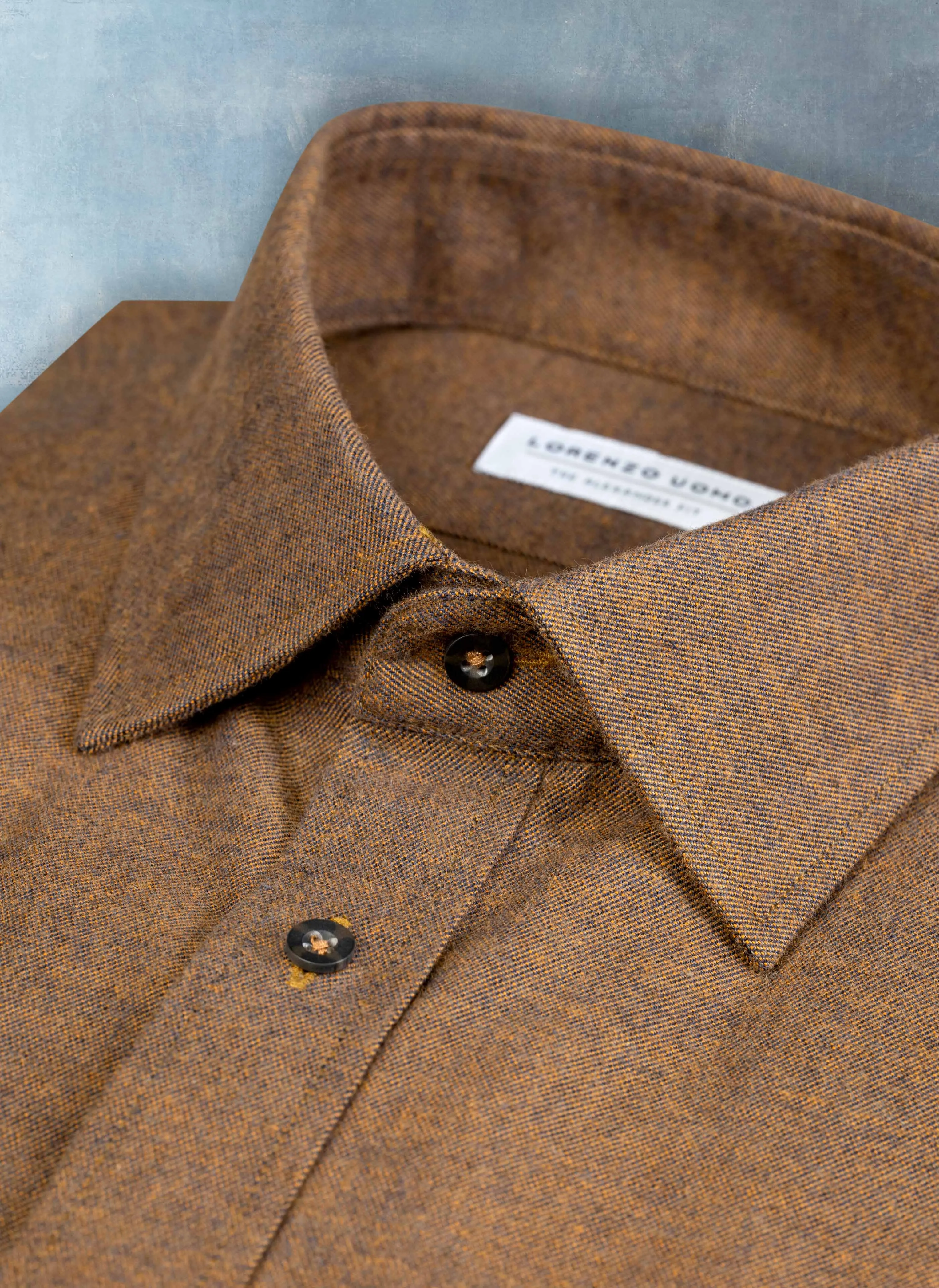 Alexander Sport Shirt in Solid Brown