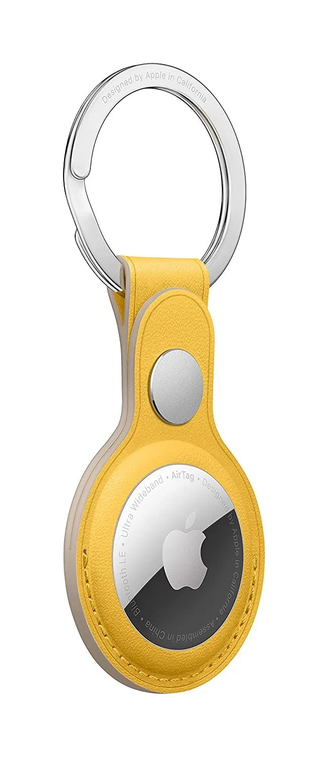 Apple Airtag Leather Key Ring Meyer Lemon - MM063ZM/A