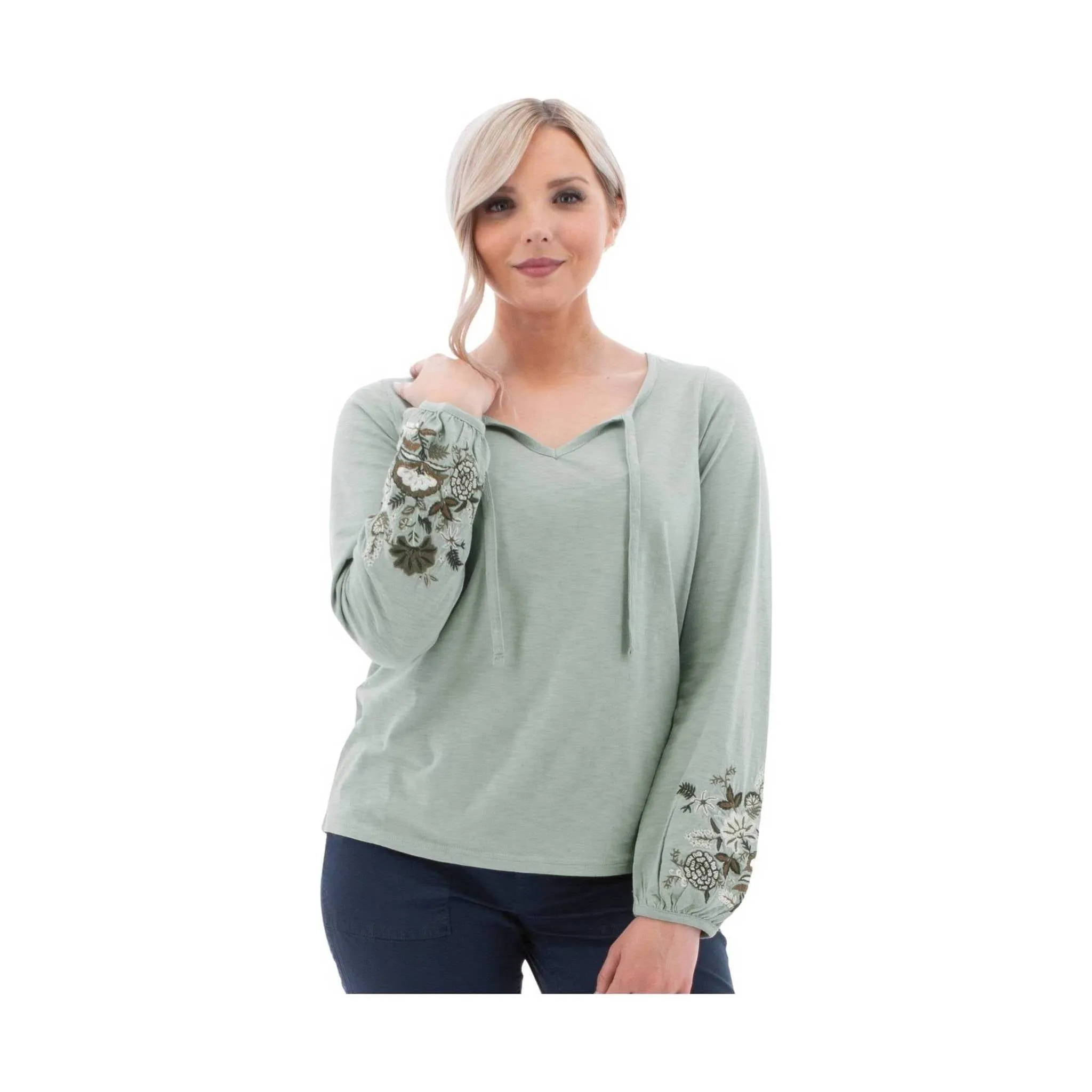 Aventura Women's Kateri Long Sleeve Top - Grey Mist