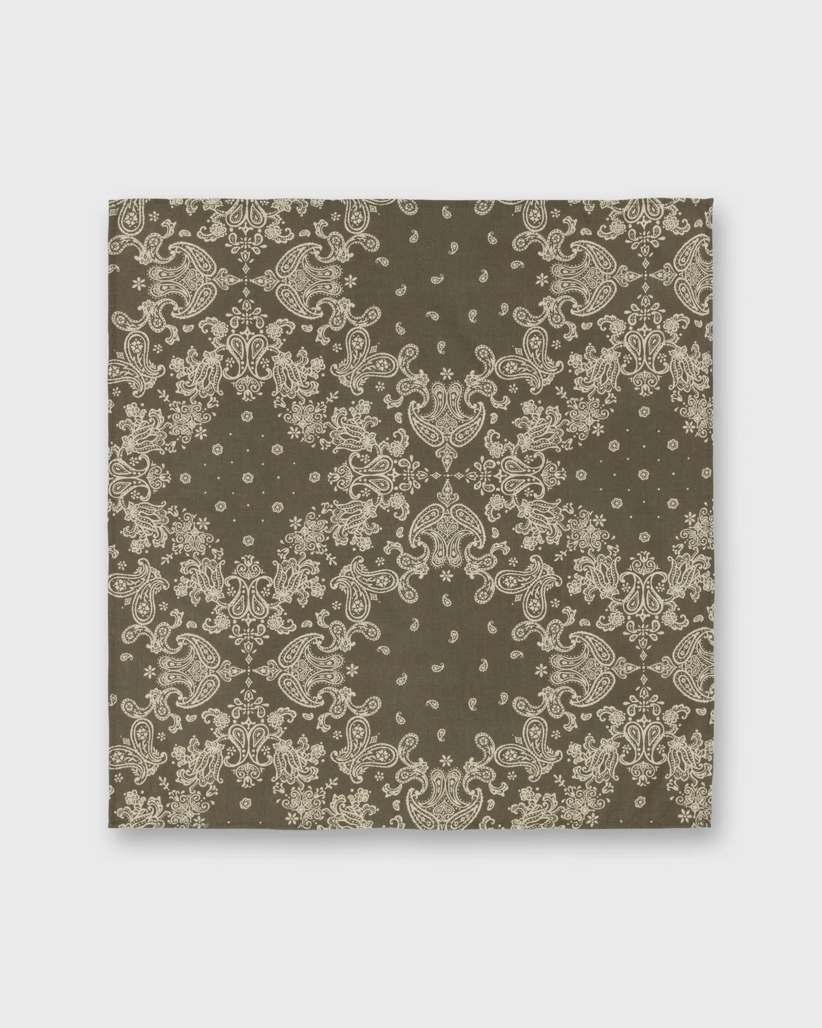 Bandana in Olive Paisley