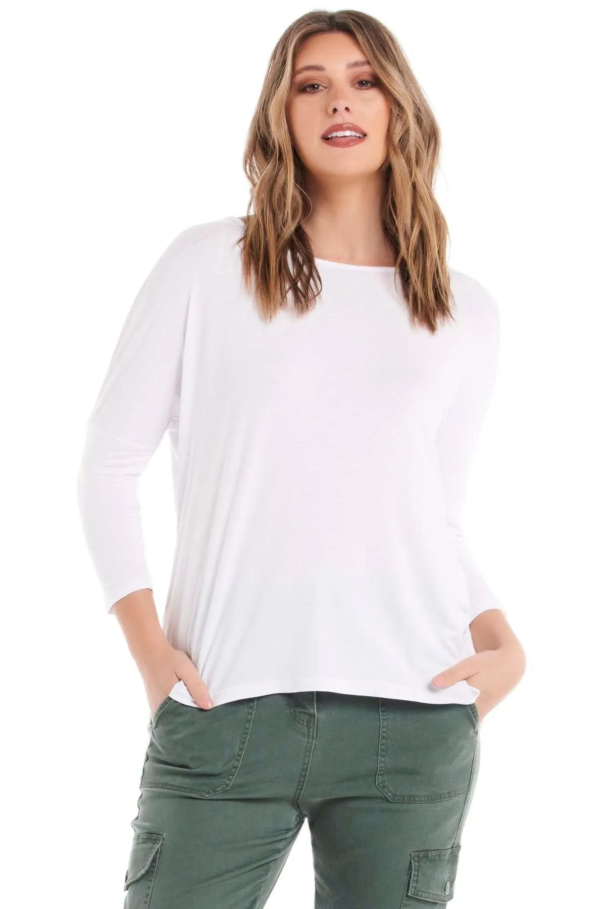 Betty Basics Milan Top in White