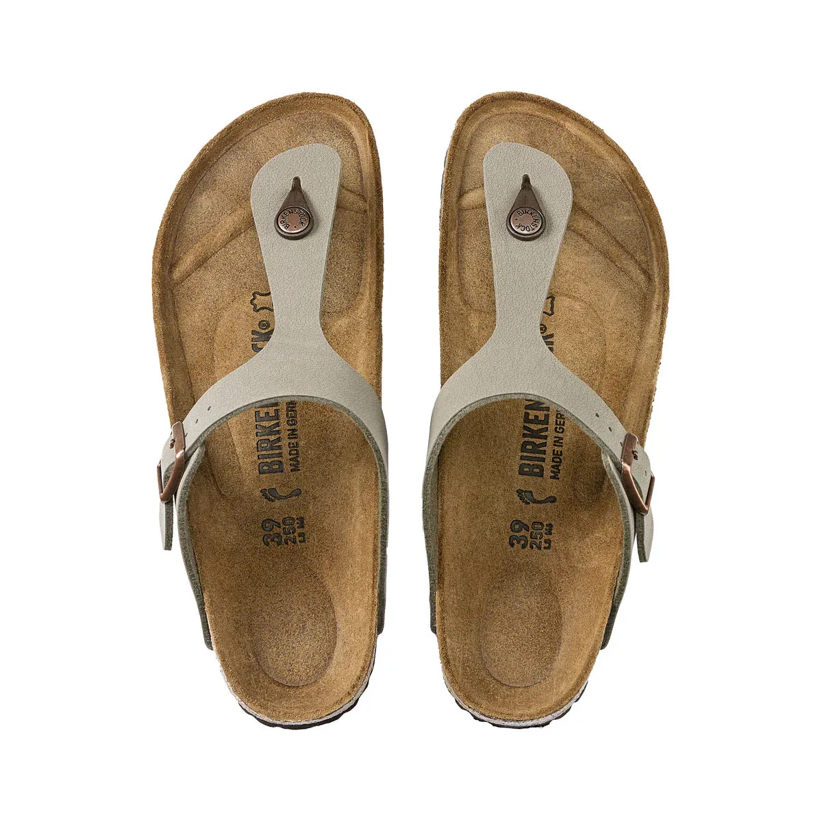 Birkenstock Gizeh Birki-Buc - Stone - Regular