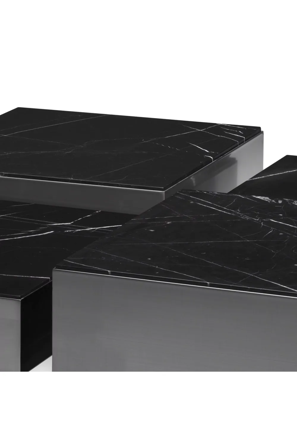 Black Marble Coffee Table Set (4) | Eichholtz Esposito