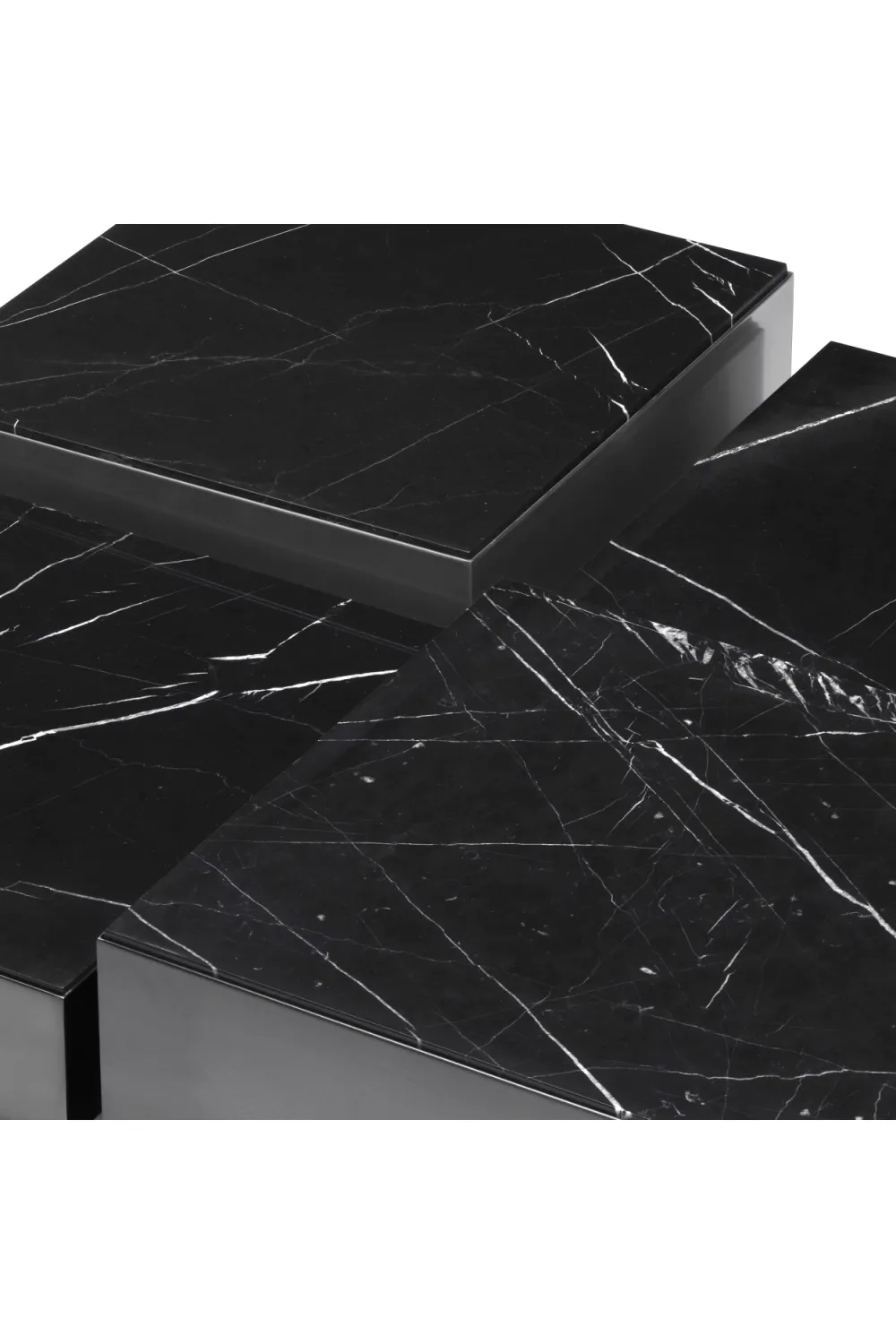 Black Marble Coffee Table Set (4) | Eichholtz Esposito