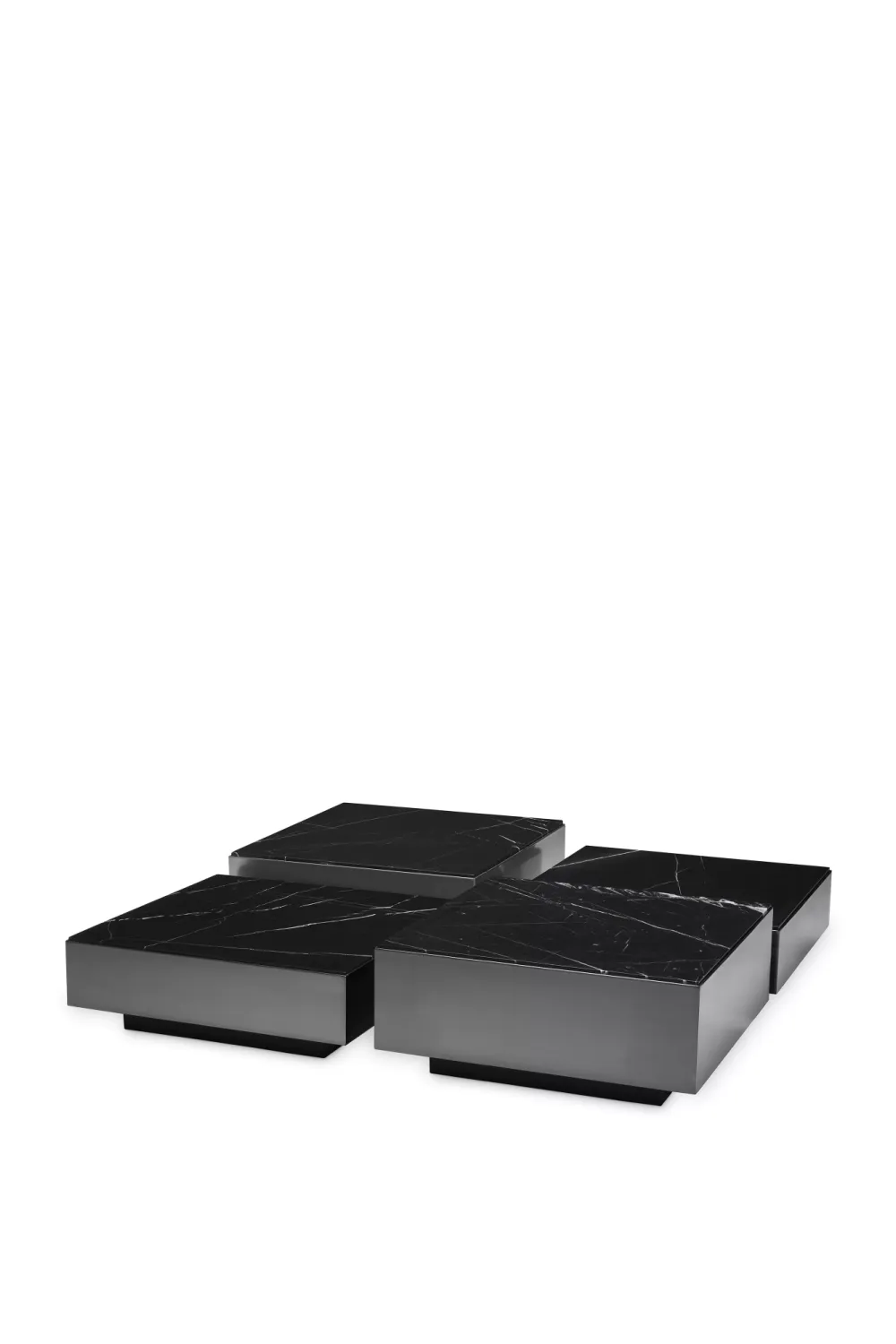 Black Marble Coffee Table Set (4) | Eichholtz Esposito