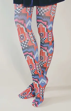 BOHO SPIRIT Art Printed Art Tights