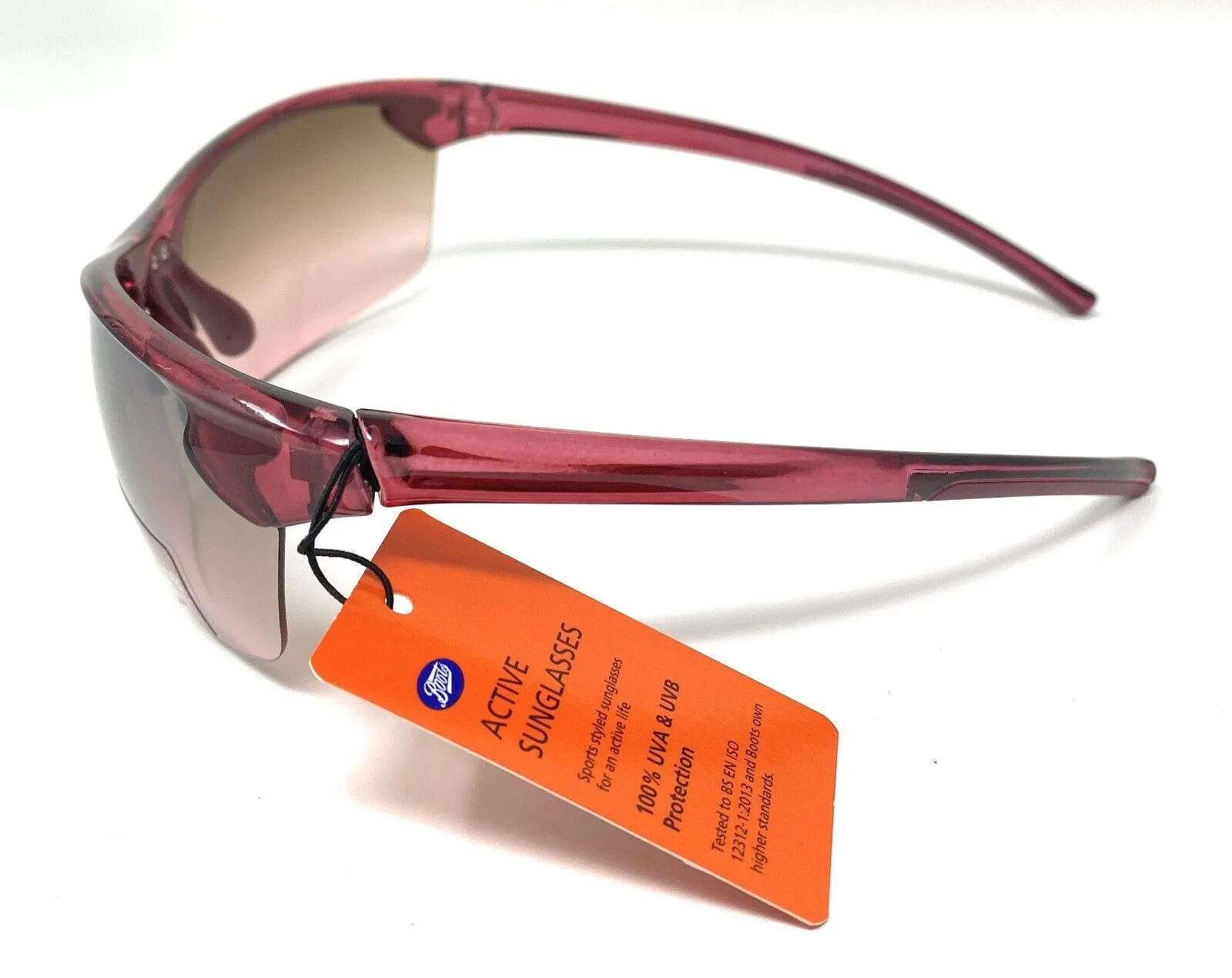 Boots Active Ladies' Sunglasses Burgundy Sports Style 120I