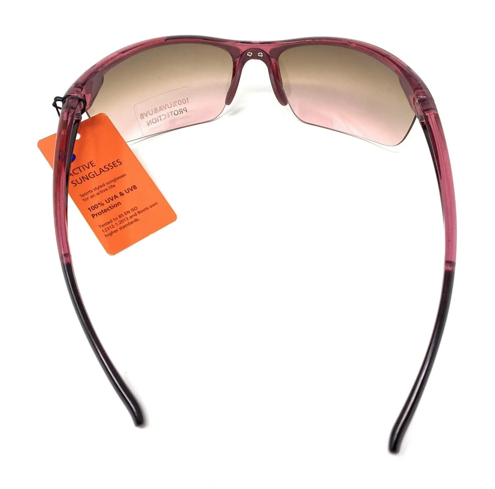 Boots Active Ladies' Sunglasses Burgundy Sports Style 120I