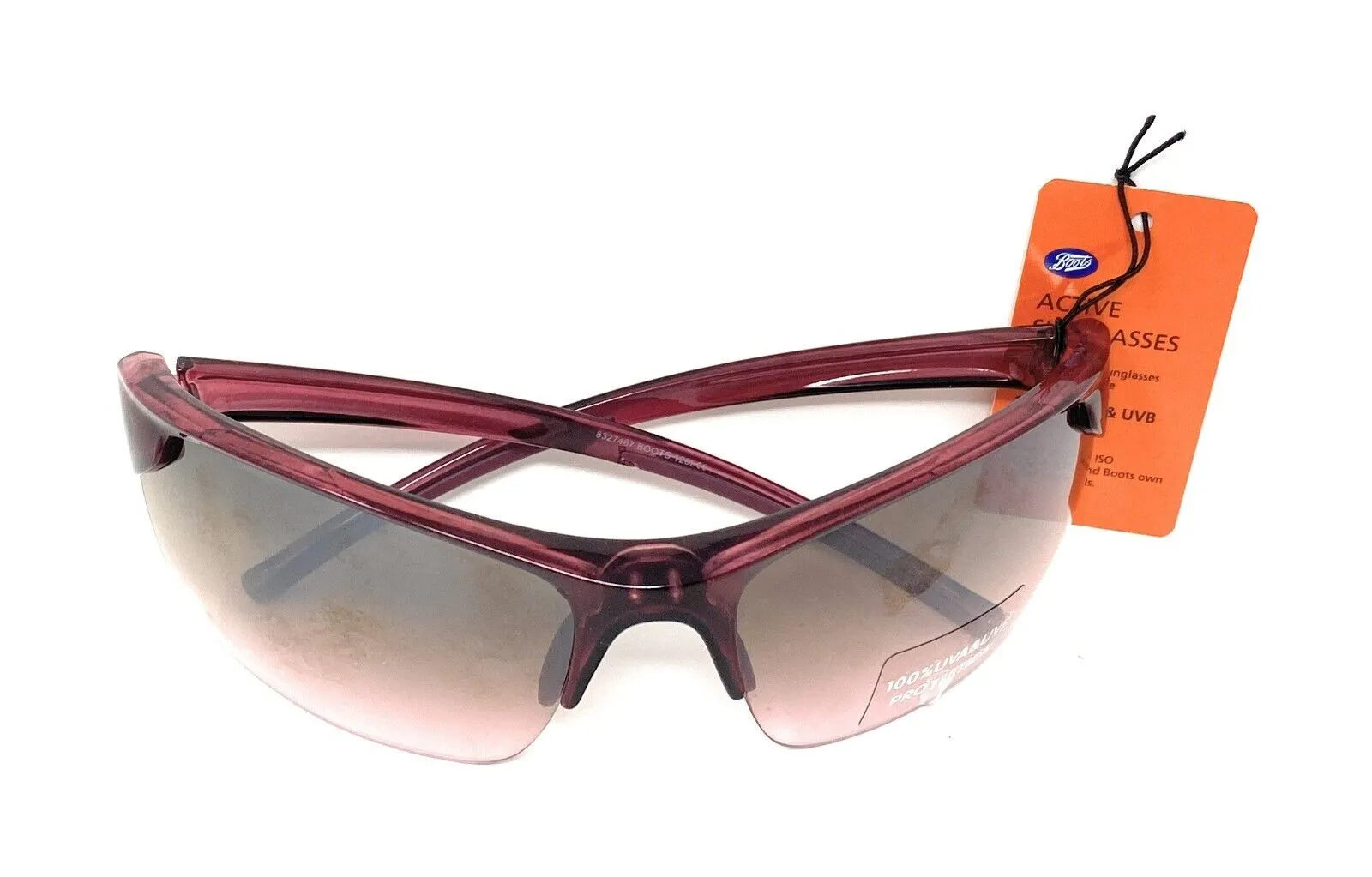 Boots Active Ladies' Sunglasses Burgundy Sports Style 120I