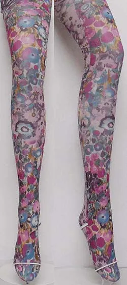 Bouquet Beauty Printed Art Tights