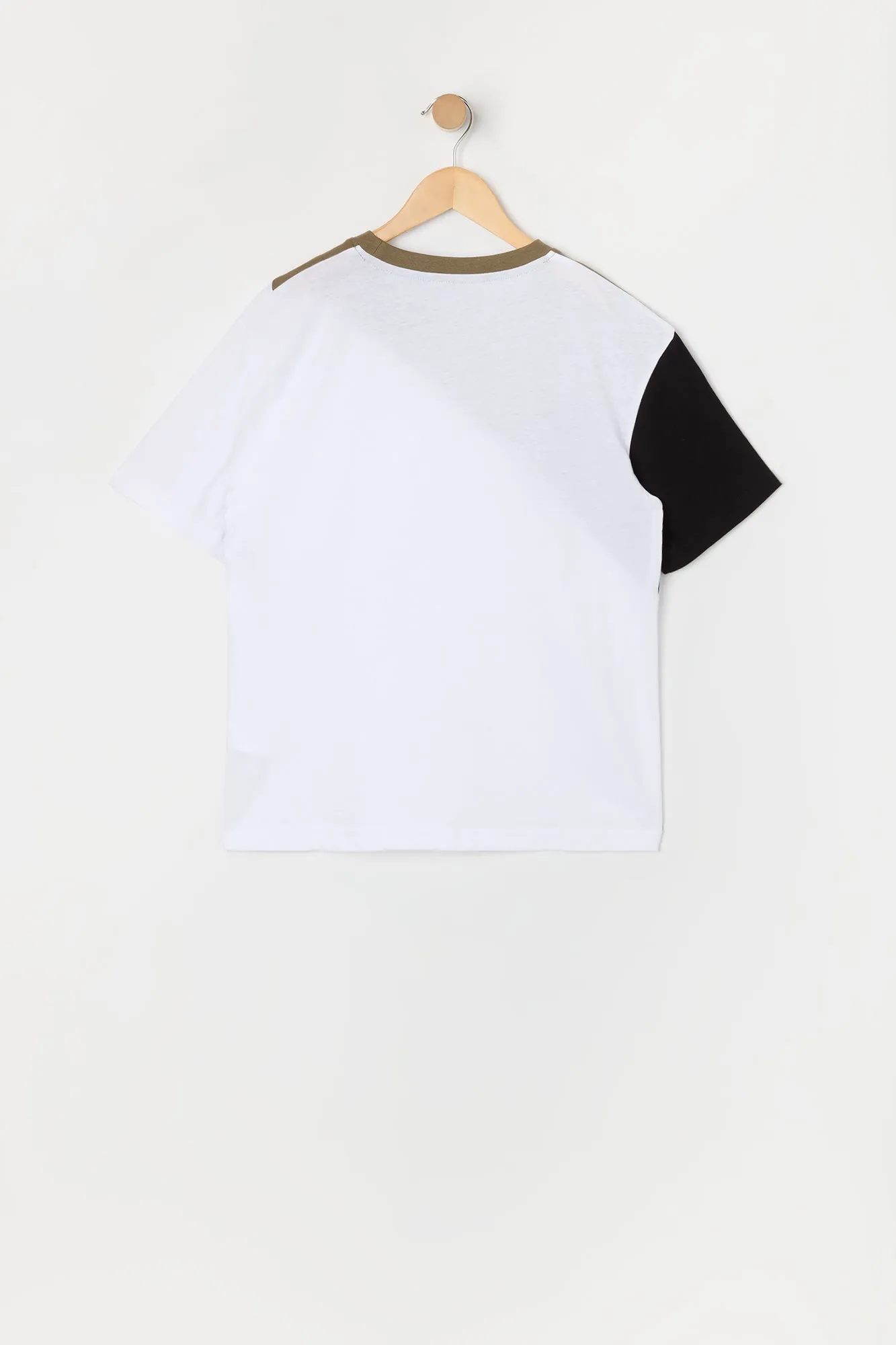 Boys Colourblock Crewneck T-Shirt