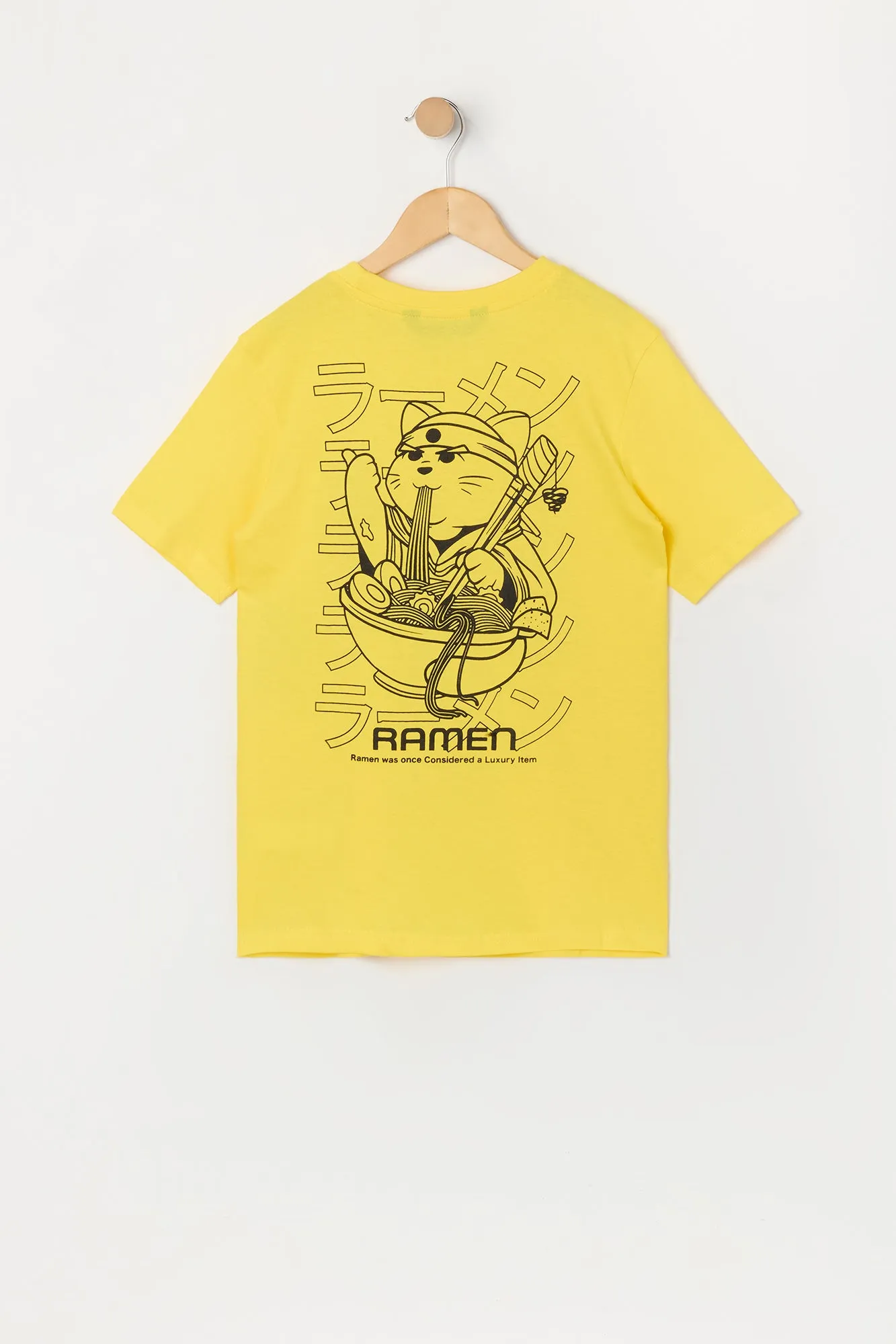 Boys Ramen Cat Graphic T-Shirt