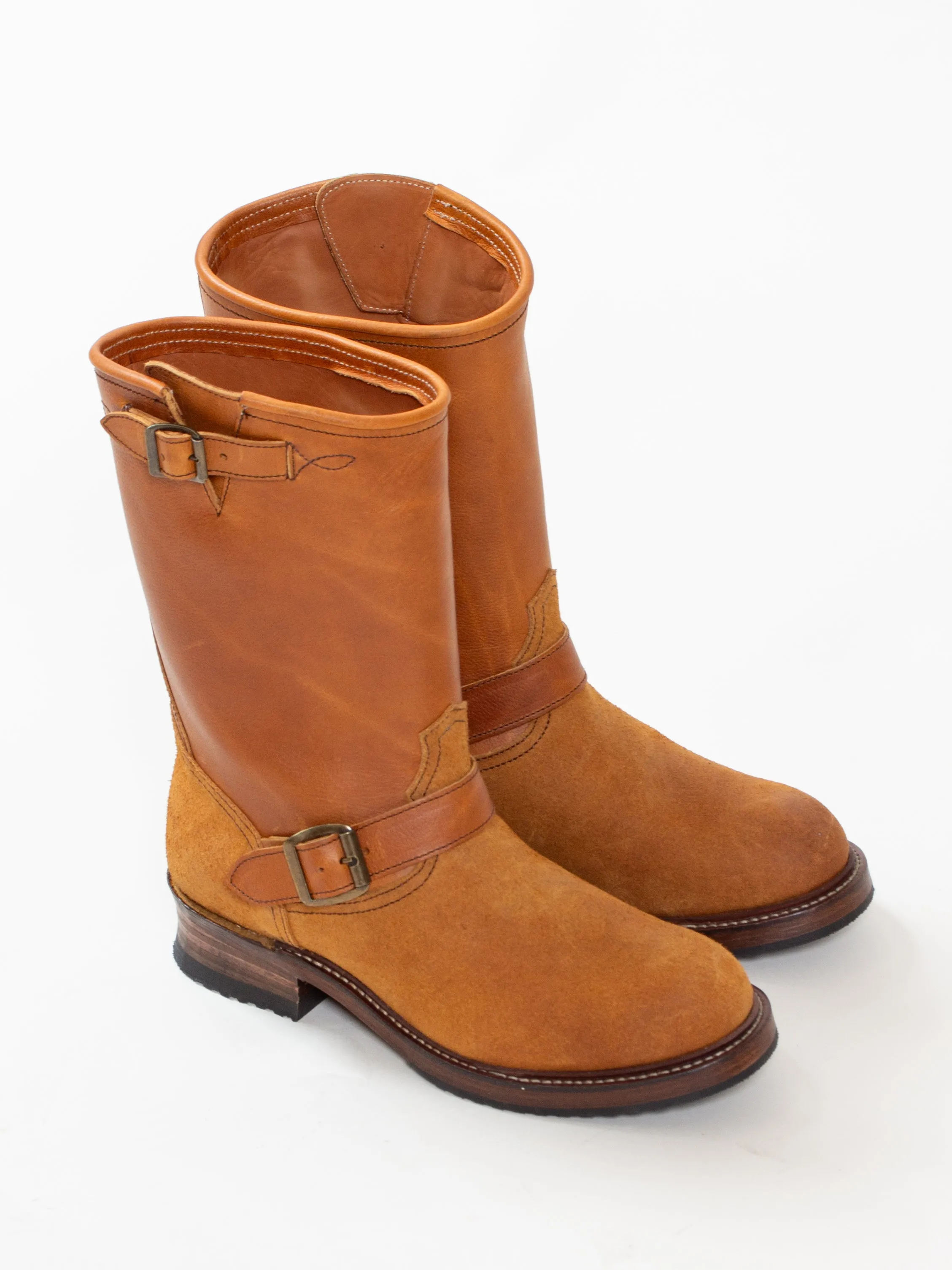 Bright Shoemakers, Engineer Boot, Camel Rough Out