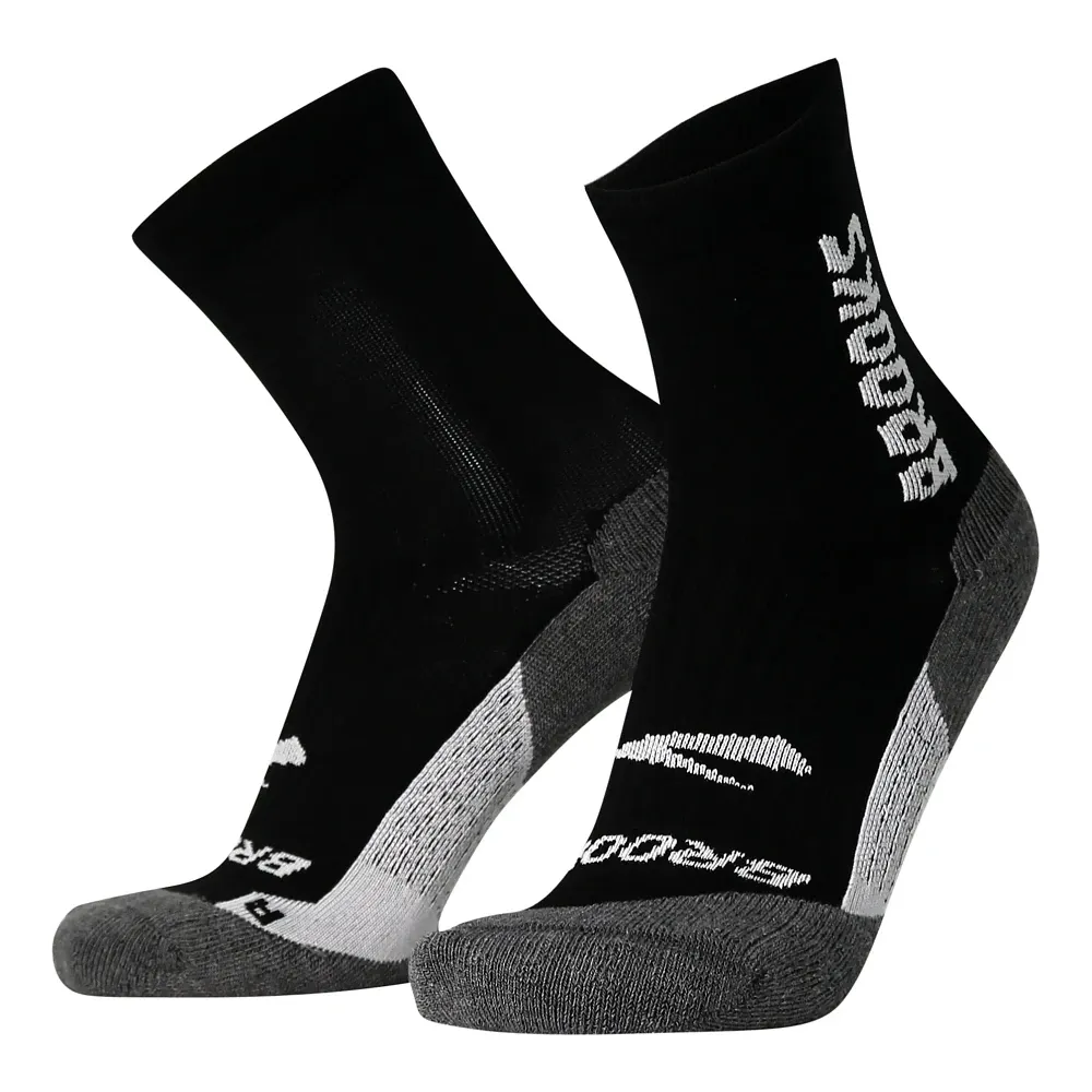 Brooks Ghost Crew Running Socks in Black