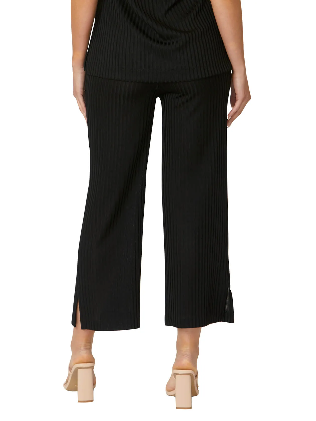 Carrie Black Cropped Pant