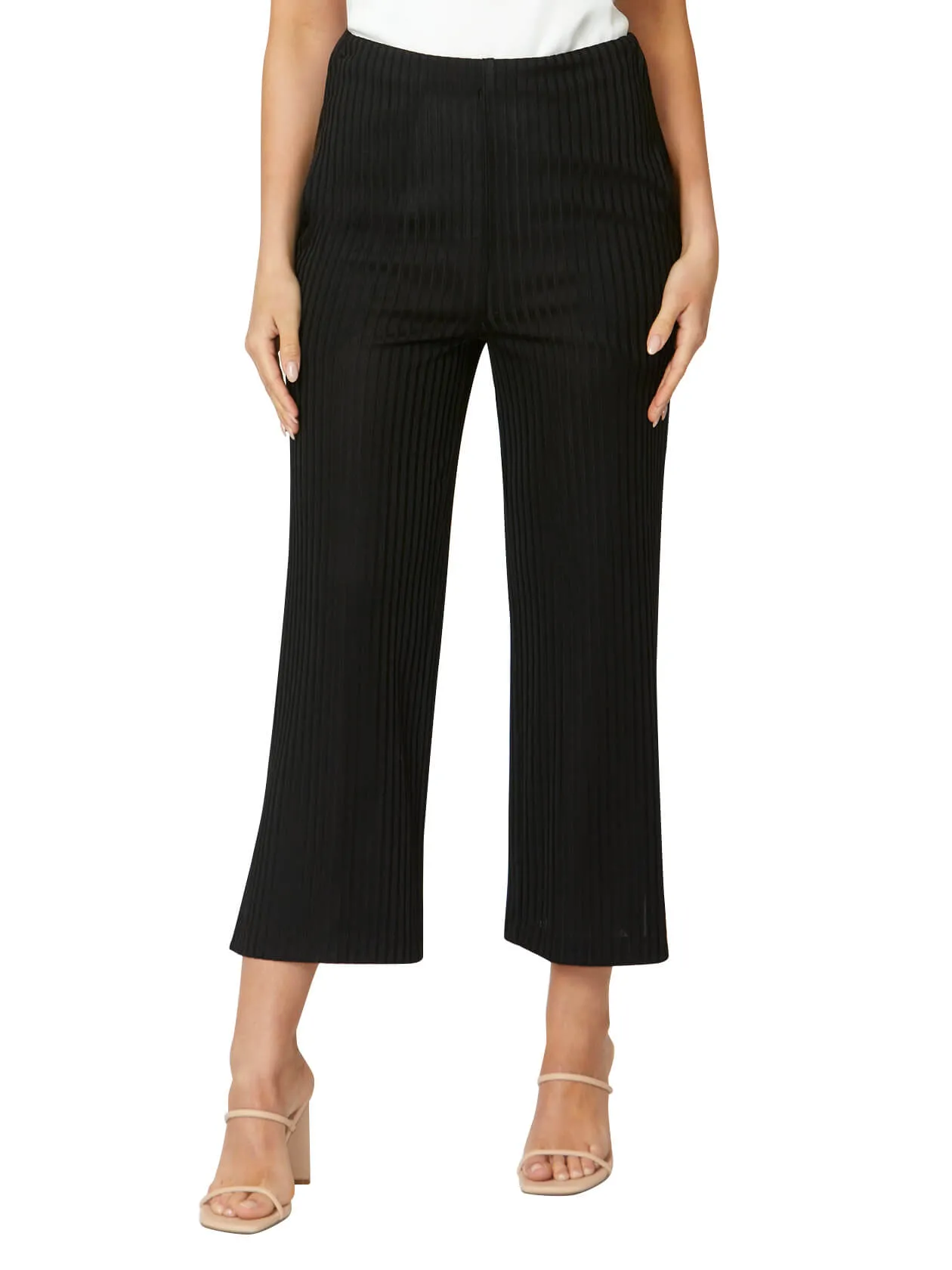 Carrie Black Cropped Pant