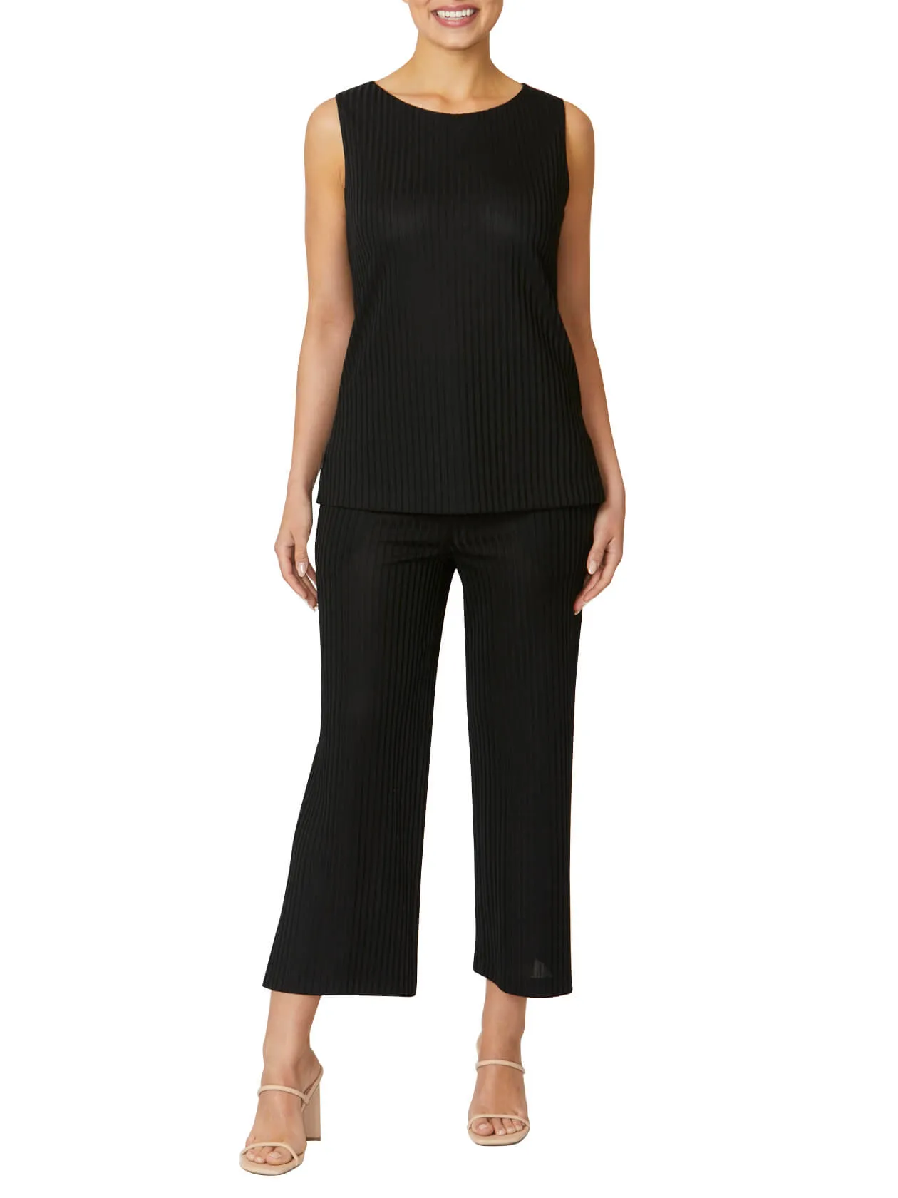 Carrie Black Cropped Pant