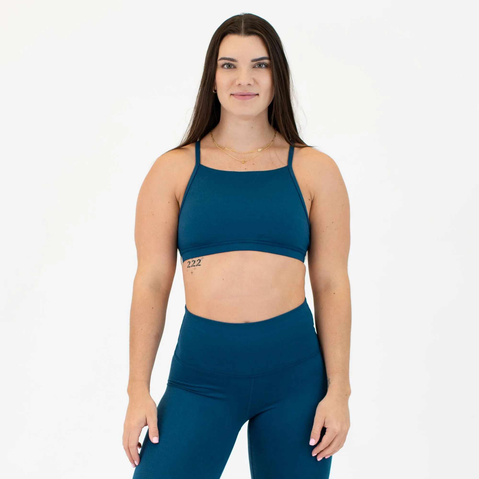 Chloe High Neck Sports Bra - Light Support