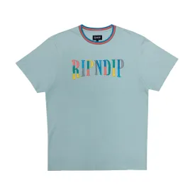 Color Block Logo Tee (Ice Blue)