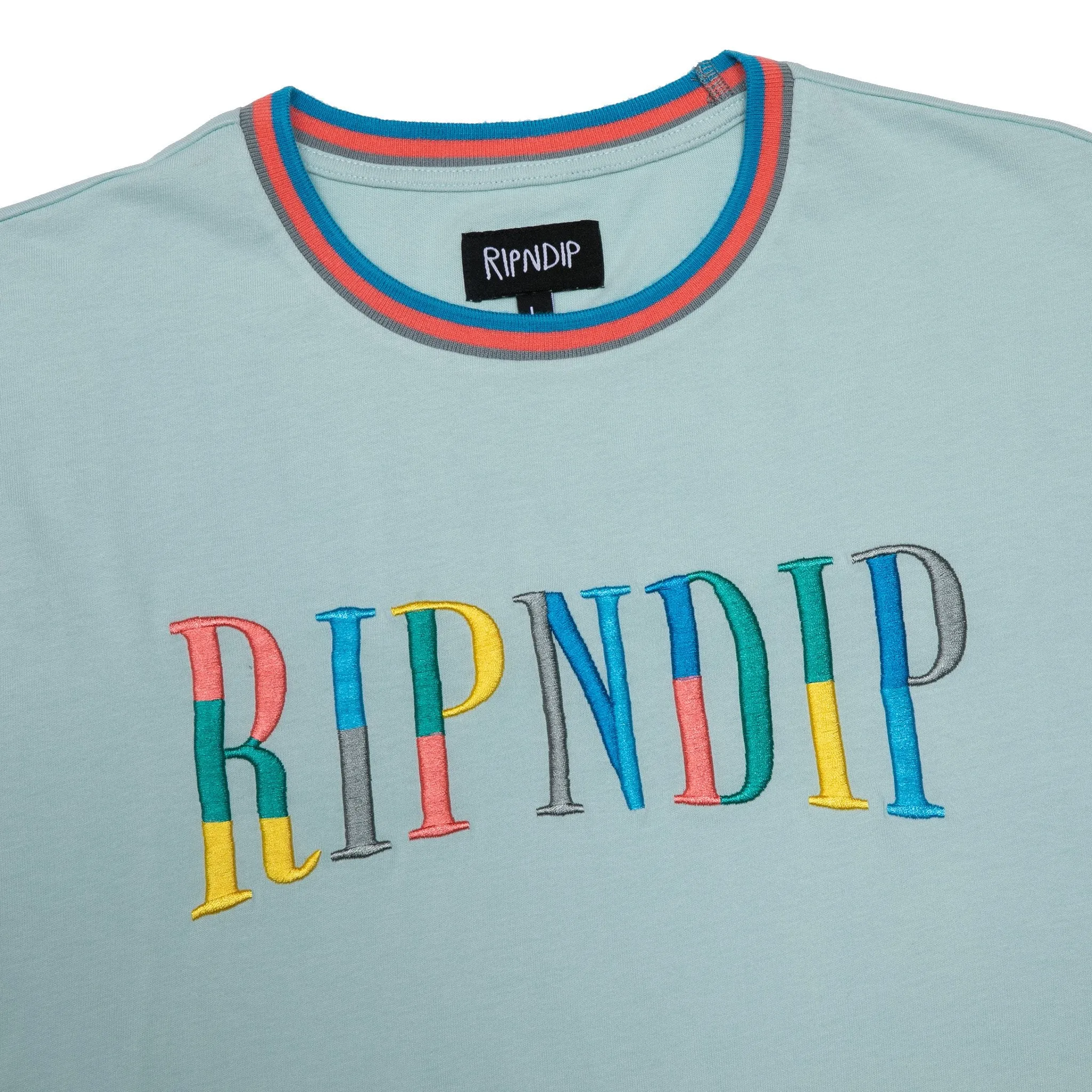 Color Block Logo Tee (Ice Blue)