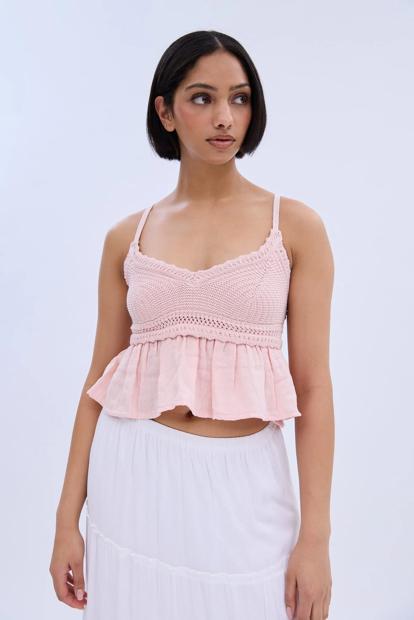 Crochet Babydoll Top