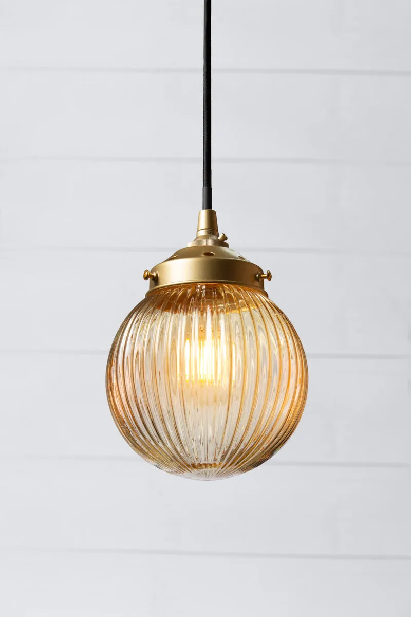 Modern Dakota Reeded Glass Pendant Light for Stylish Lighting