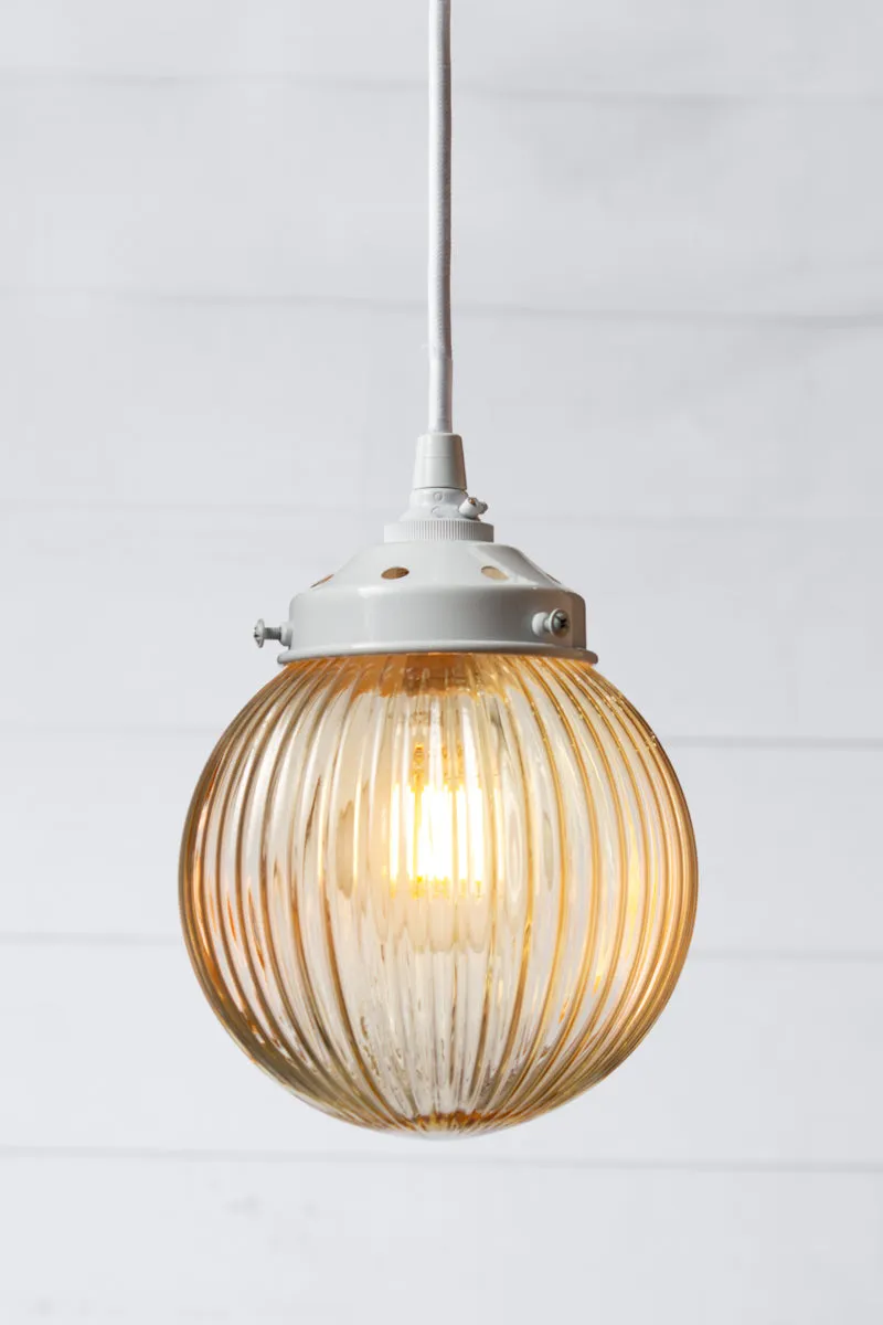 Modern Dakota Reeded Glass Pendant Light for Stylish Lighting