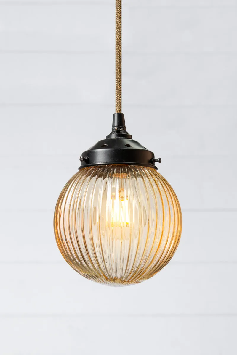 Modern Dakota Reeded Glass Pendant Light for Stylish Lighting