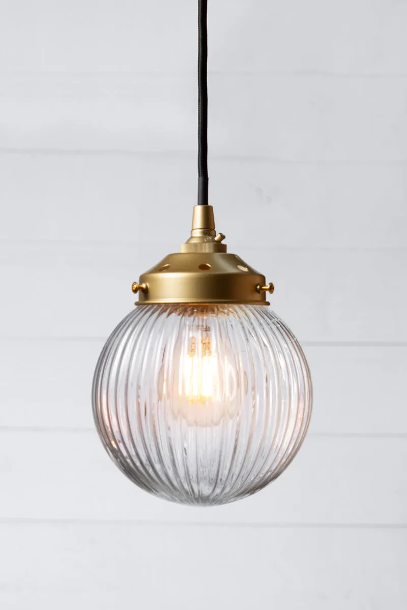 Modern Dakota Reeded Glass Pendant Light for Stylish Lighting