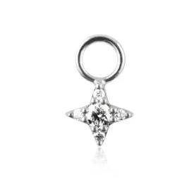 Diamond Star Hoop Pendant