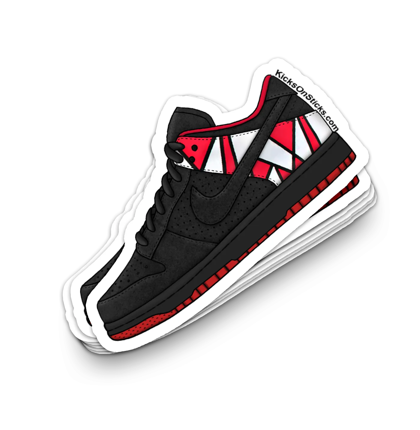 Dunk Low "Jordan Pack 8 Black" Sneaker Sticker