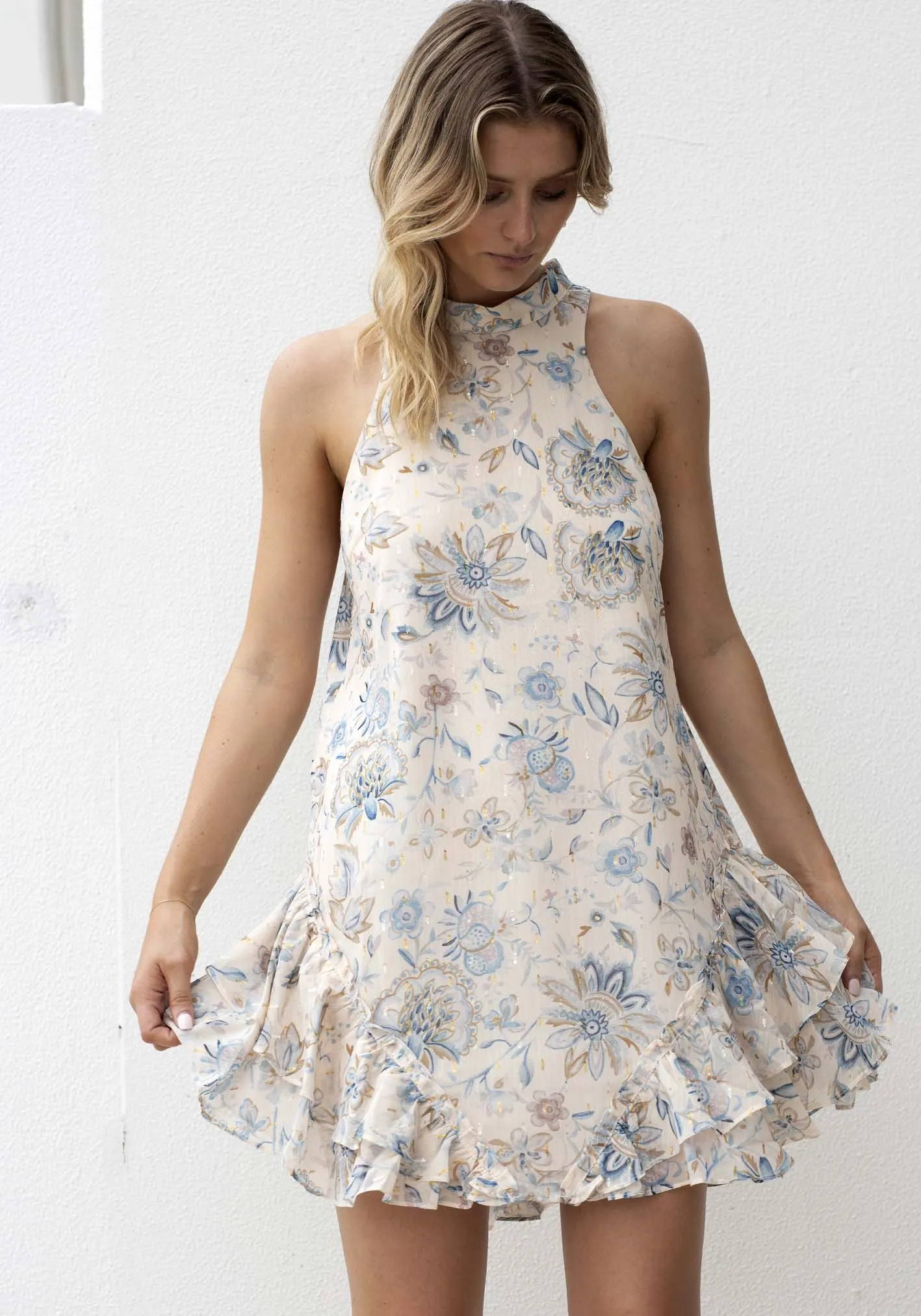 Emotions Floral Sleeveless Mini Dress