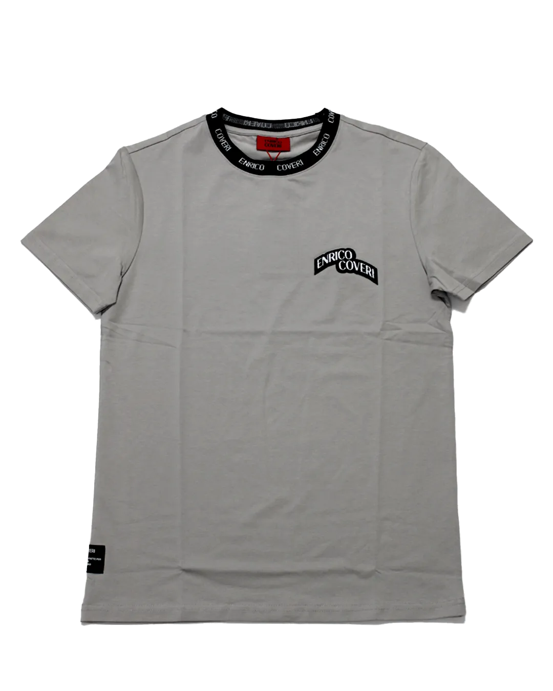 ENRICO COVERI Silver Grey T Shirt